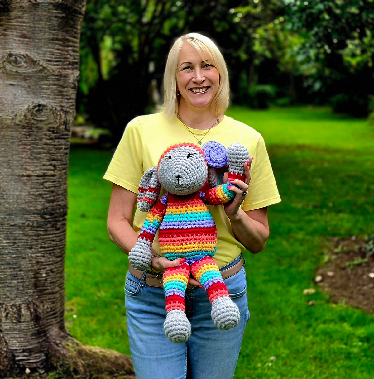 HUGE Rainbow Lamb Crochet Kit