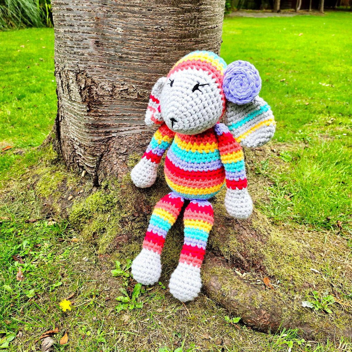 HUGE Rainbow Lamb Crochet Kit