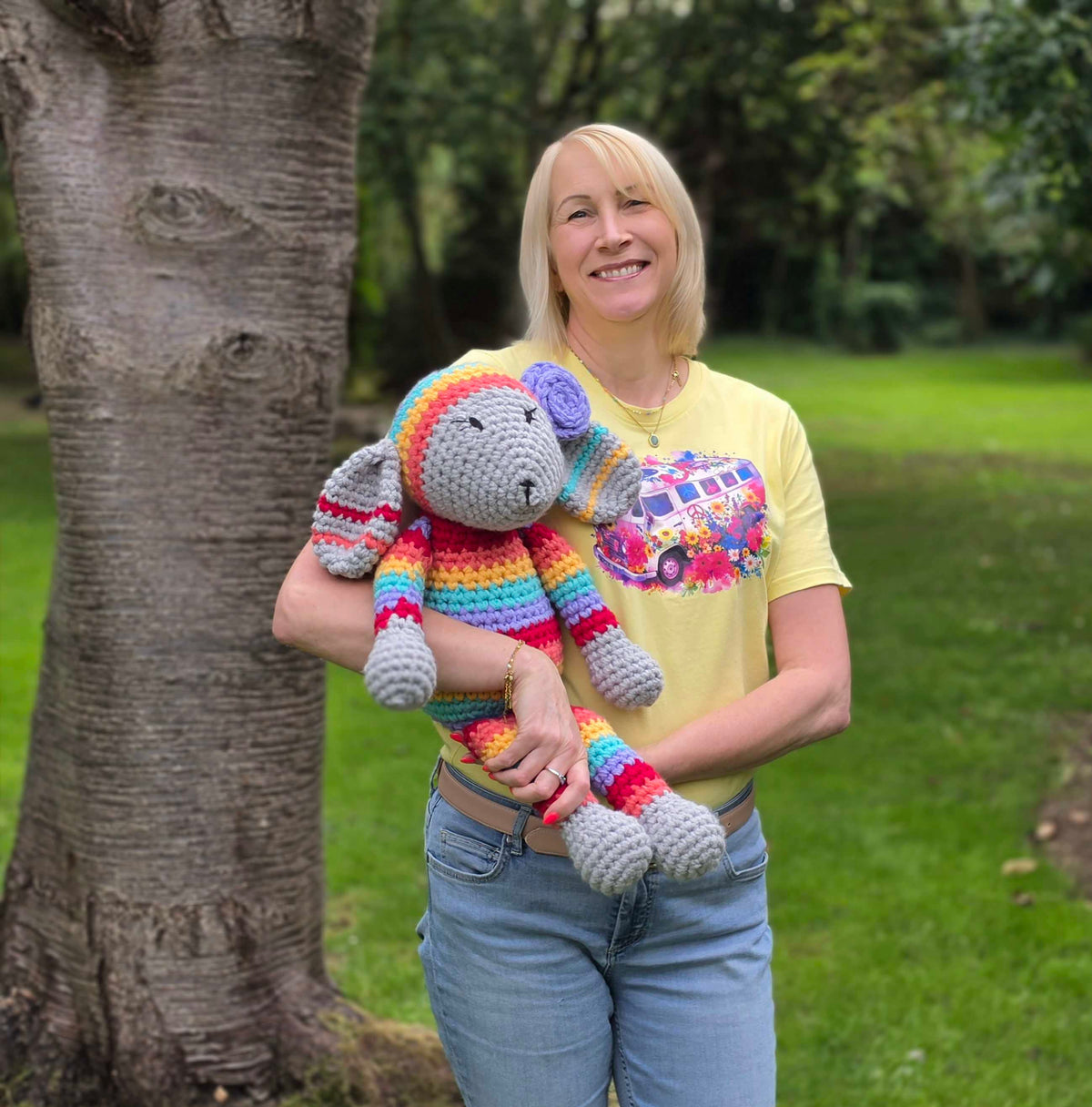 HUGE Rainbow Lamb Crochet Kit