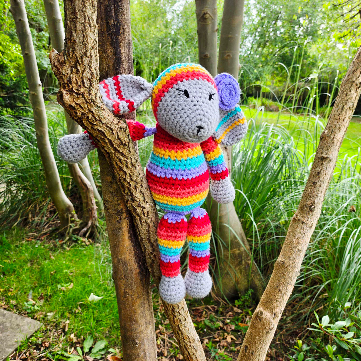 HUGE Rainbow Lamb Crochet Kit