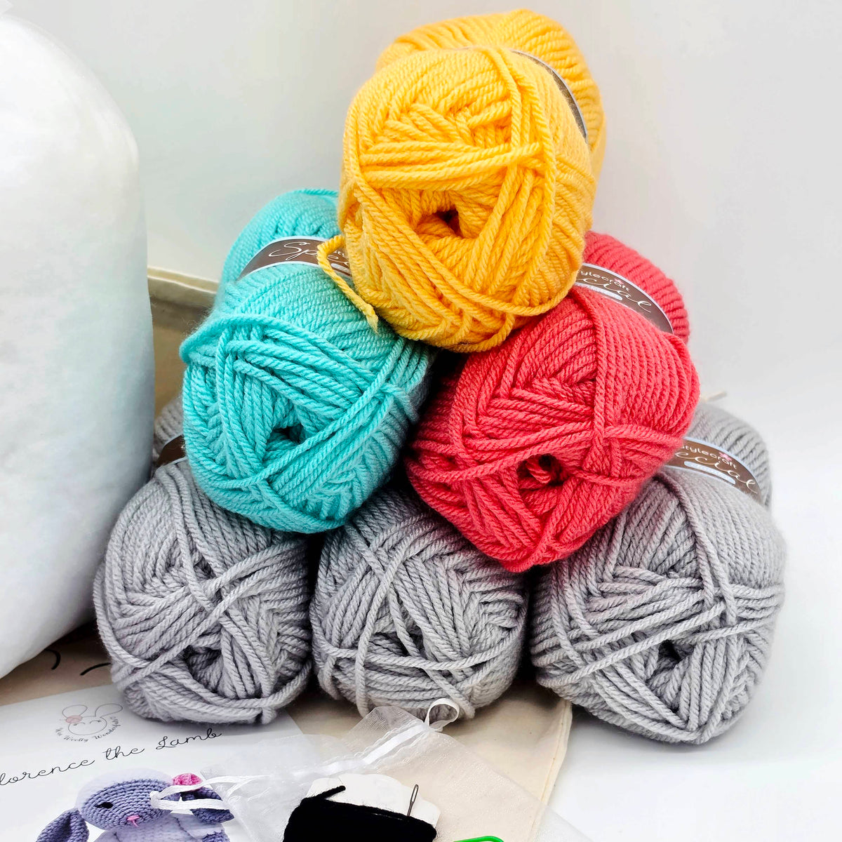 HUGE Rainbow Lamb Crochet Kit