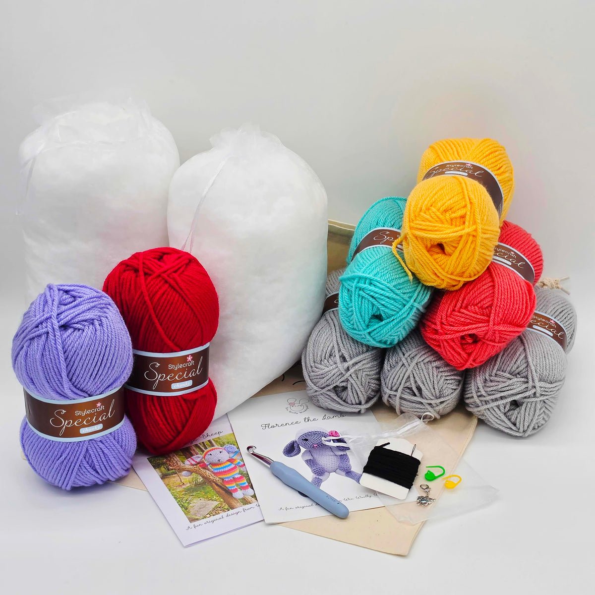 HUGE Rainbow Lamb Crochet Kit