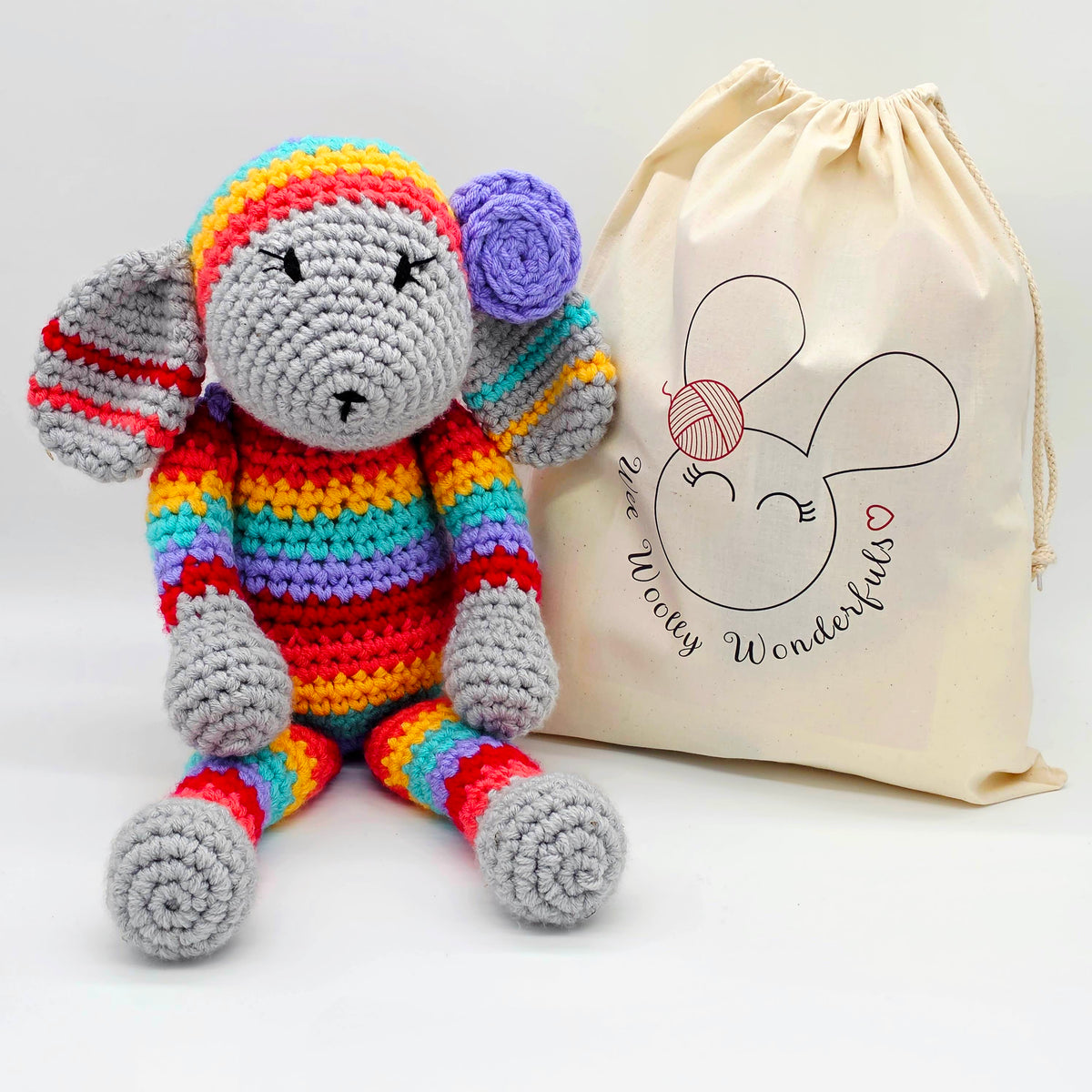 HUGE Rainbow Lamb Crochet Kit