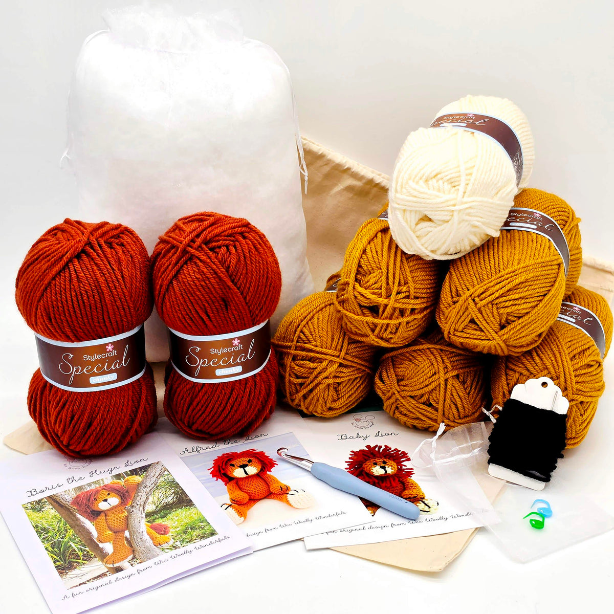 Boris the HUGE Lion Crochet Kit