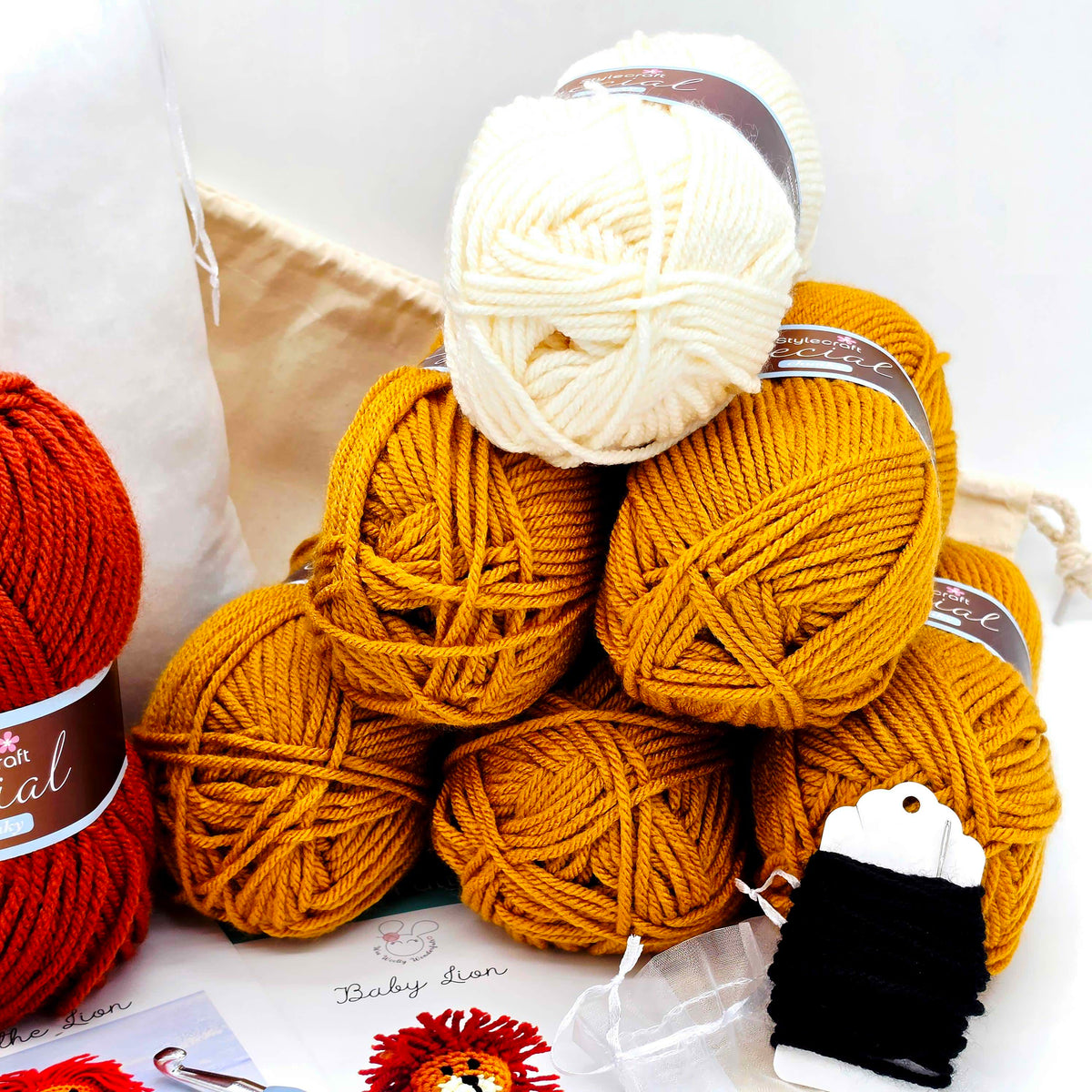 Boris the HUGE Lion Crochet Kit