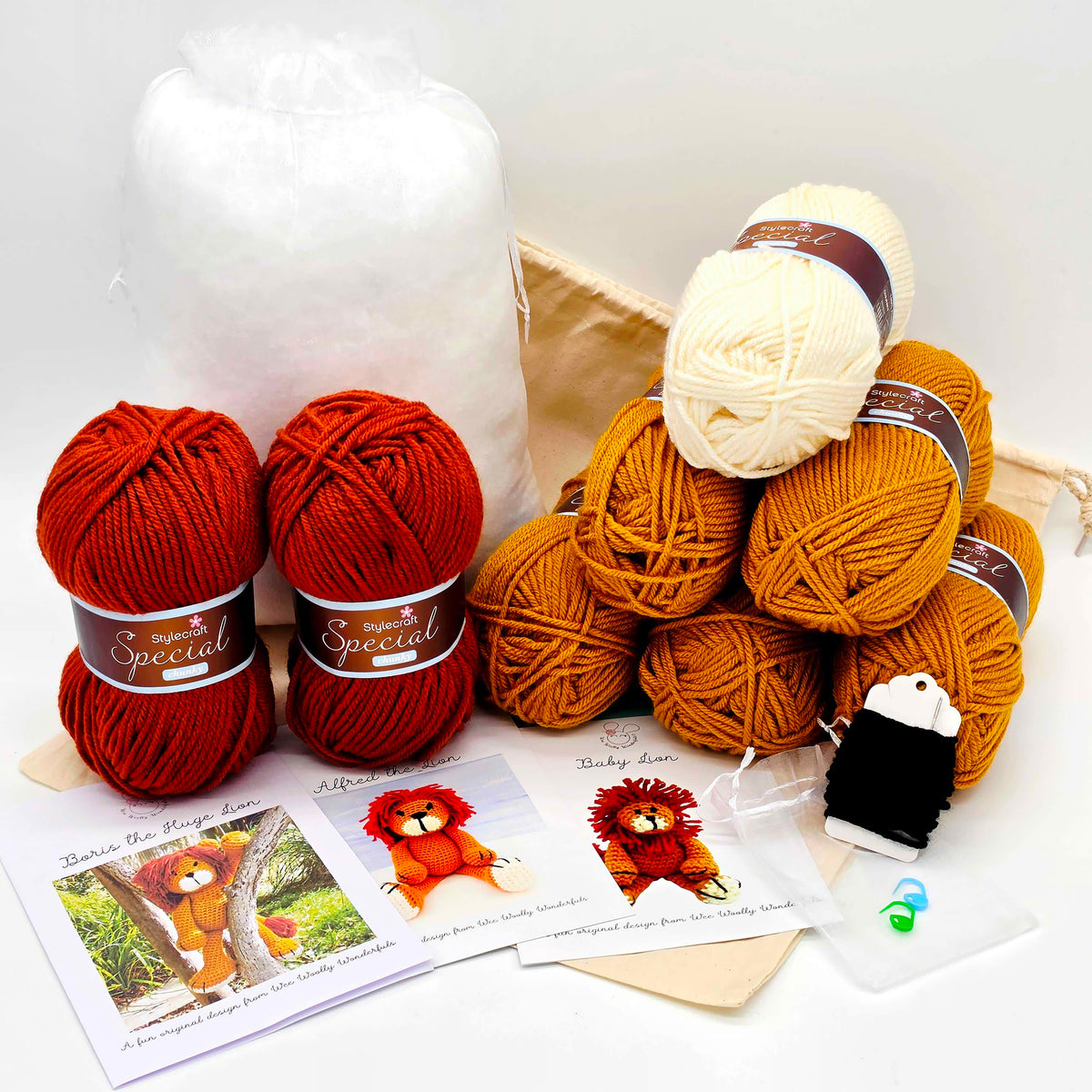 Boris the HUGE Lion Crochet Kit