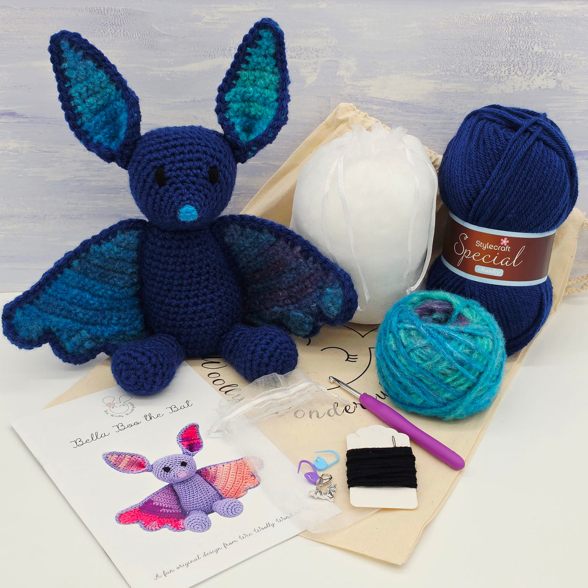 Bella Boo and Barney Boo the Bat Crochet Kits