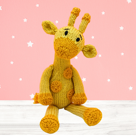 Knitted Amber the Giraffe - PDF Knitting Pattern