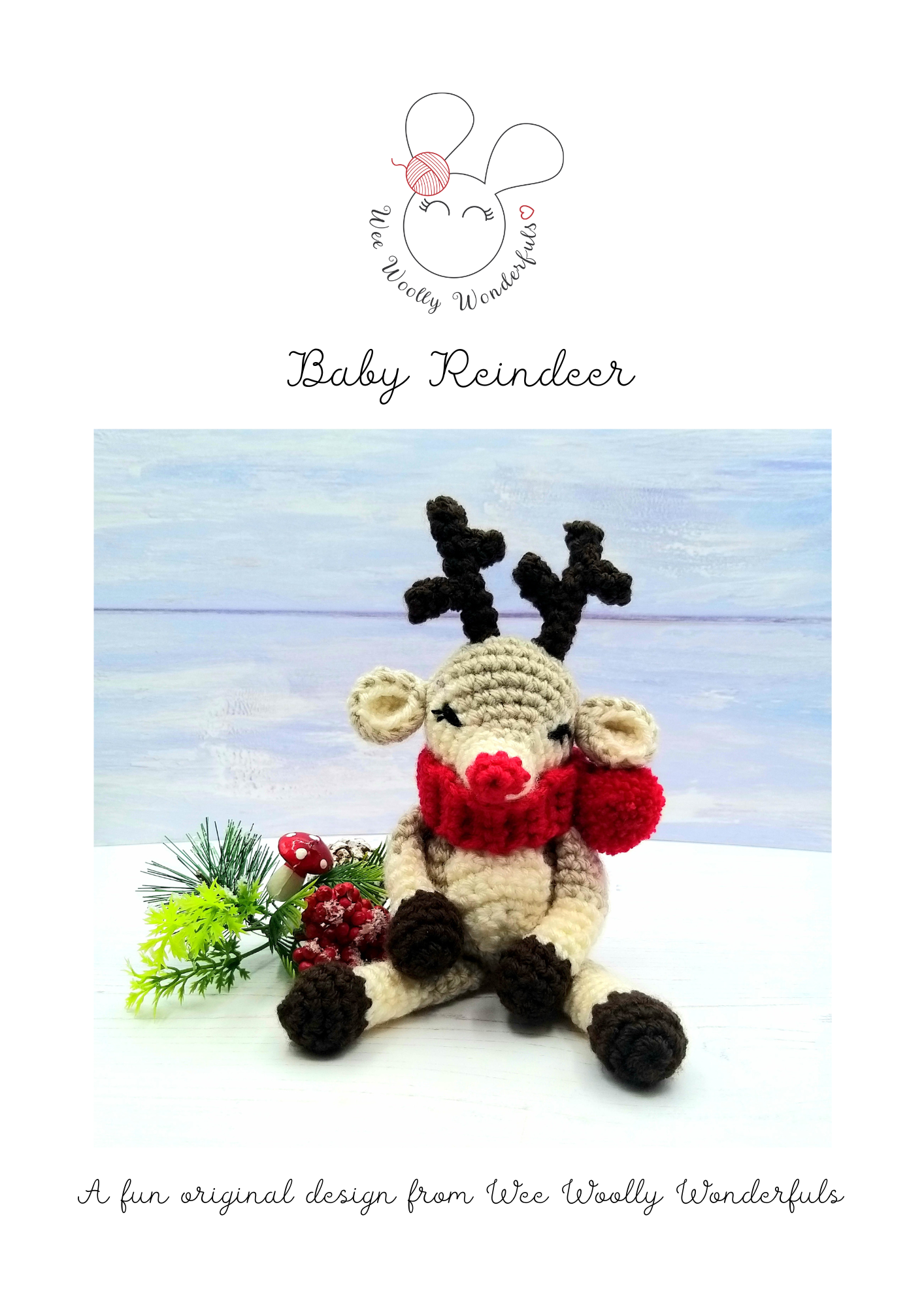 Baby Reindeer PDF Crochet Pattern