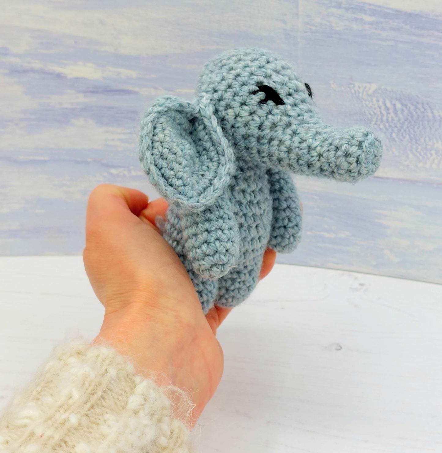 Baby Elephant Mini Crochet Kit in Luxury Wool & Alpaca