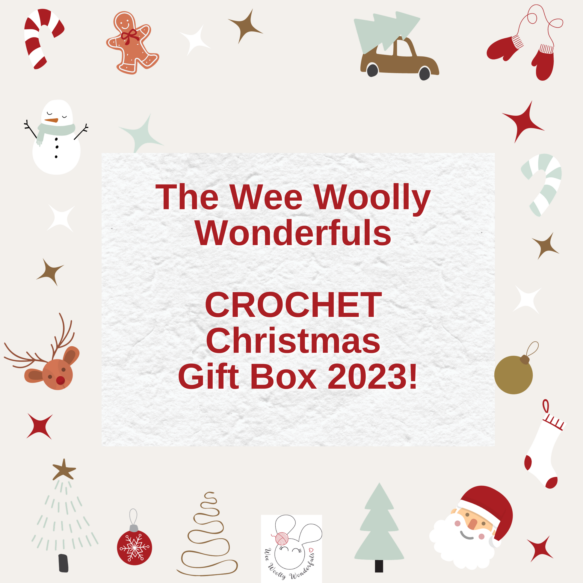 Crochet Christmas Gift Box