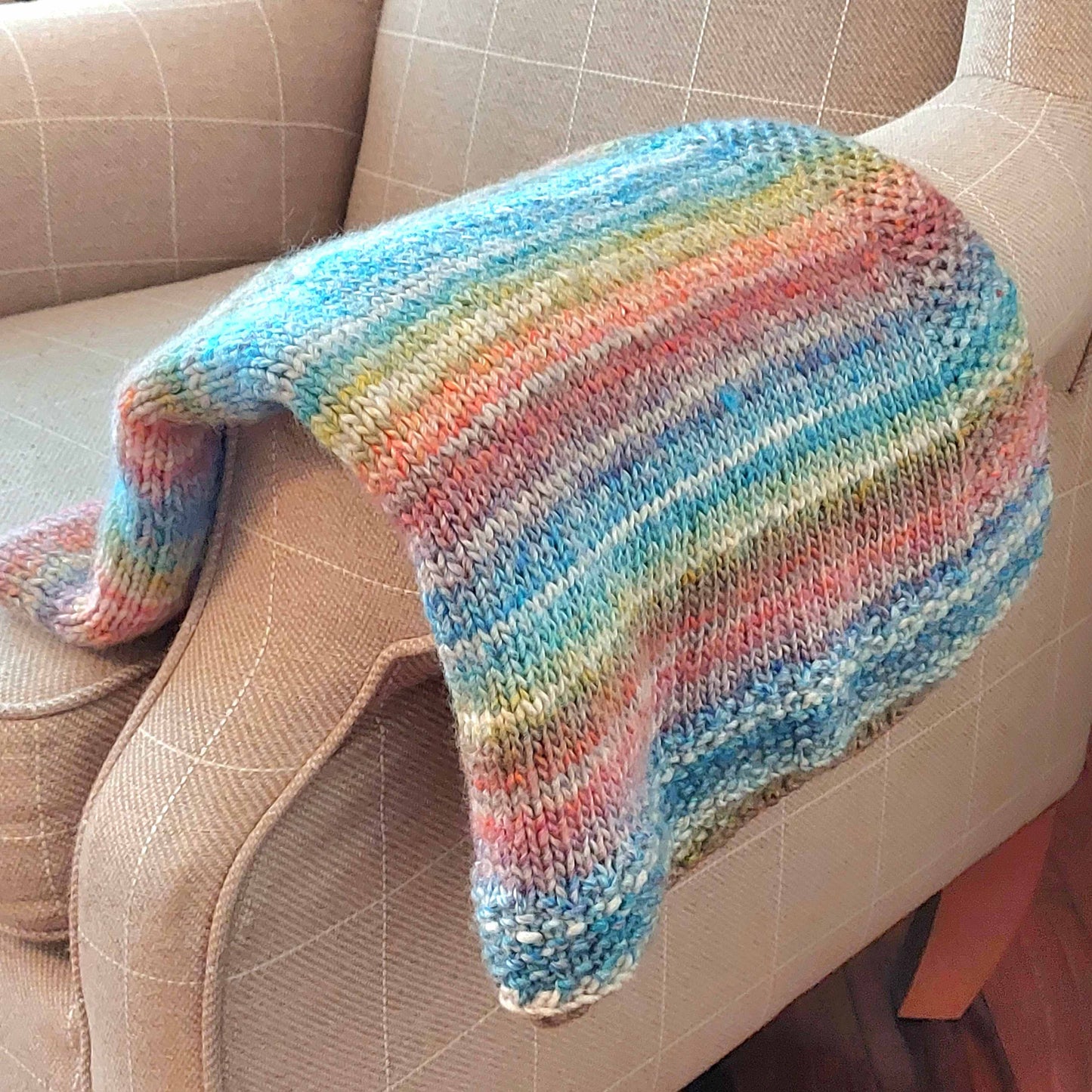 Baby Blanket Knitting Kit - Sweet Dreams Blanket in beautiful Jewelspun Chunky - With step-by-step Video Tutorials