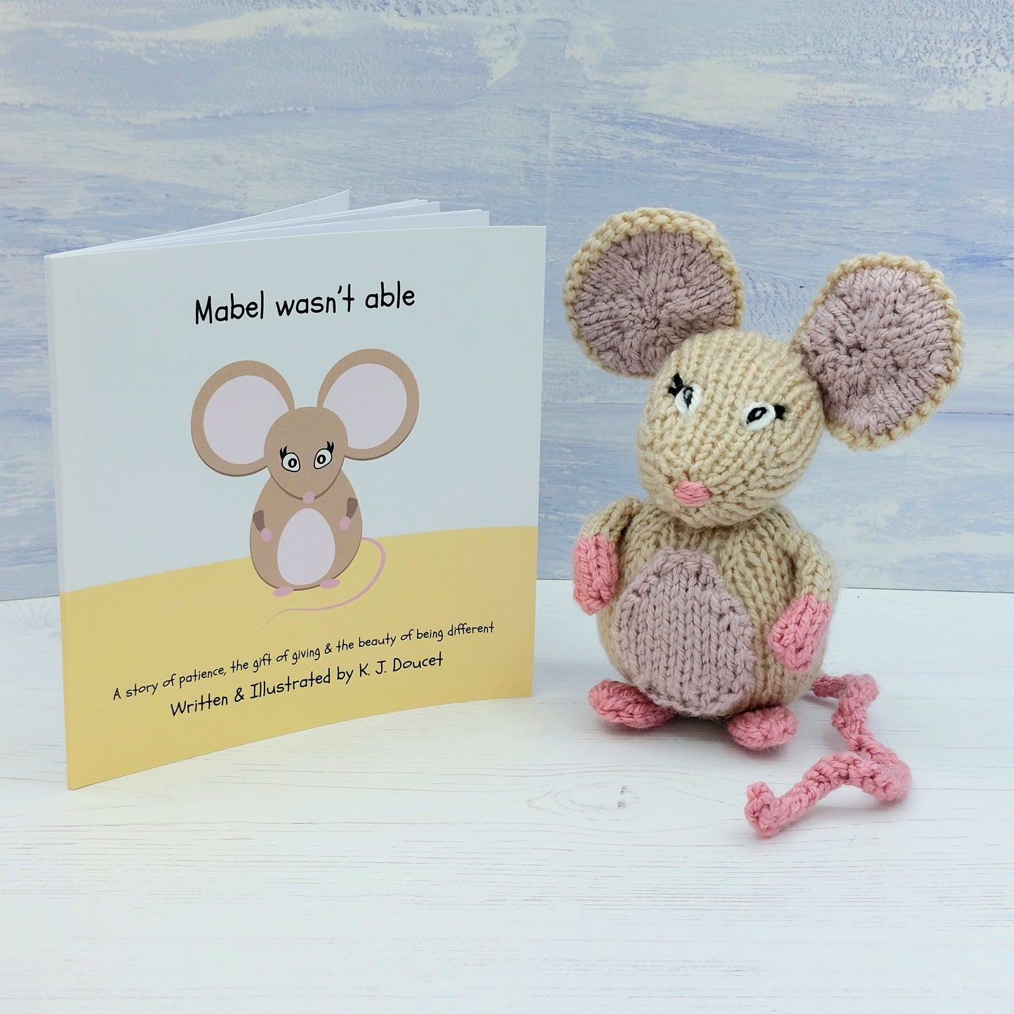 Mabel the Mouse Book and Knitting Kit Bundles Pre-order
