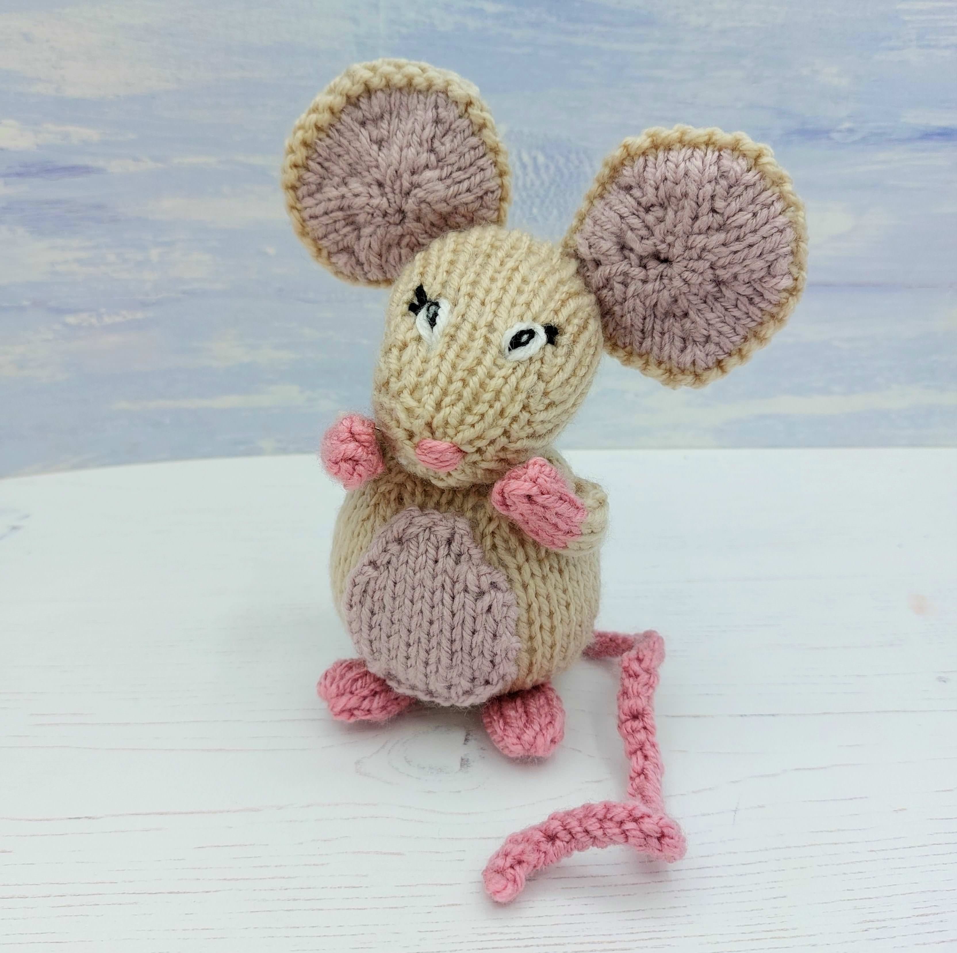 Mabel the Mouse - PDF Knitting Pattern | Intermediate Skill – Wee ...