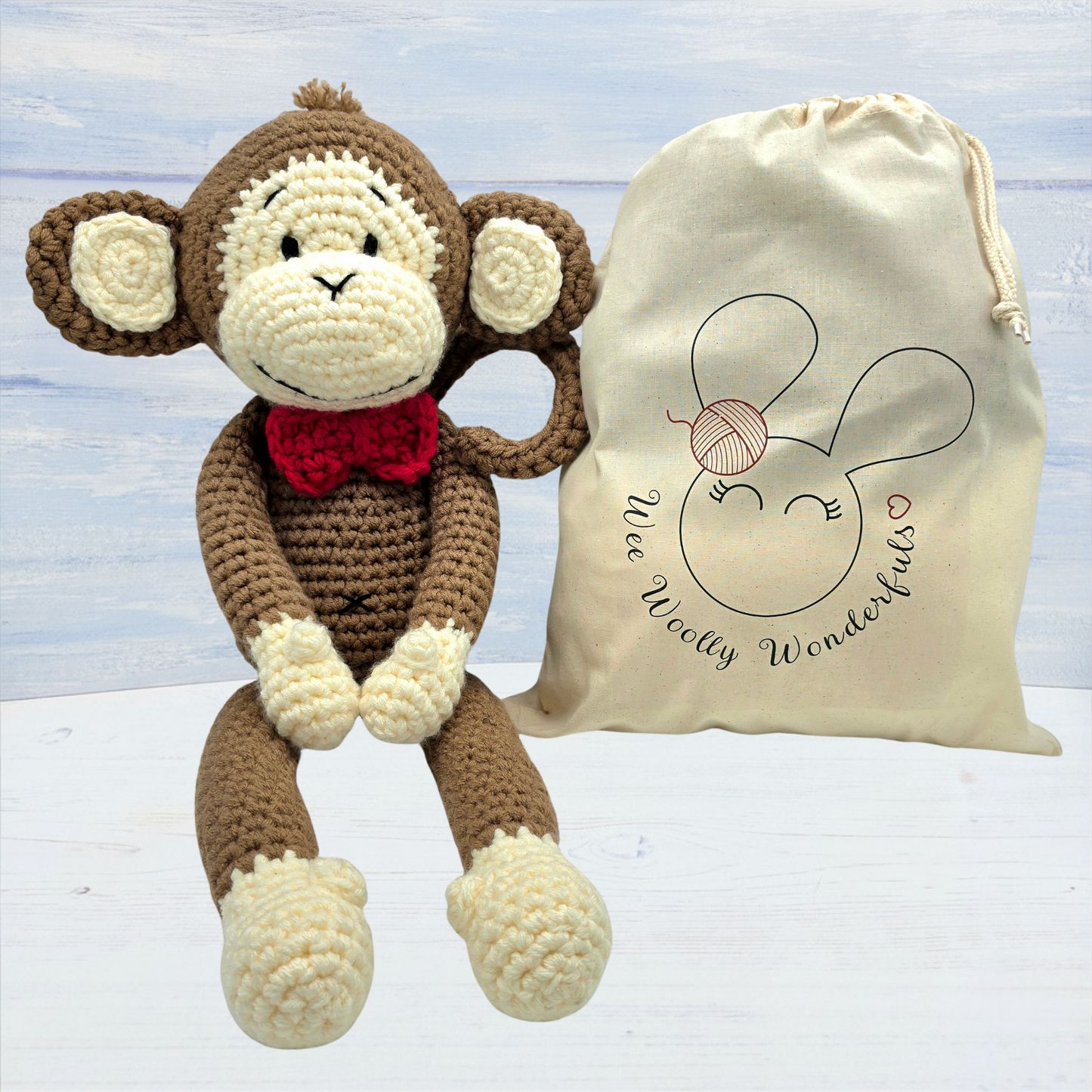 Mr Bananas the HUGE Monkey Crochet Kit