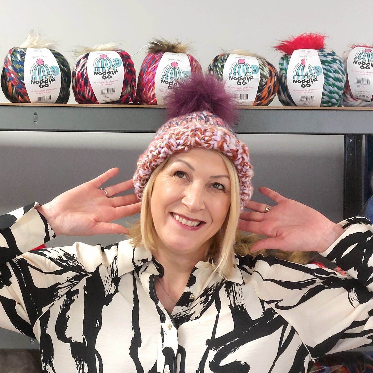 Noggin Hat Knitting Kit - available in 6 different colours!