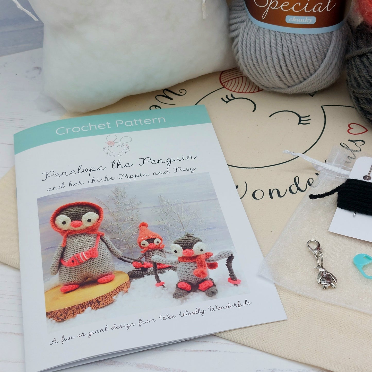 Penguin Crochet Pattern Booklet and Instructions