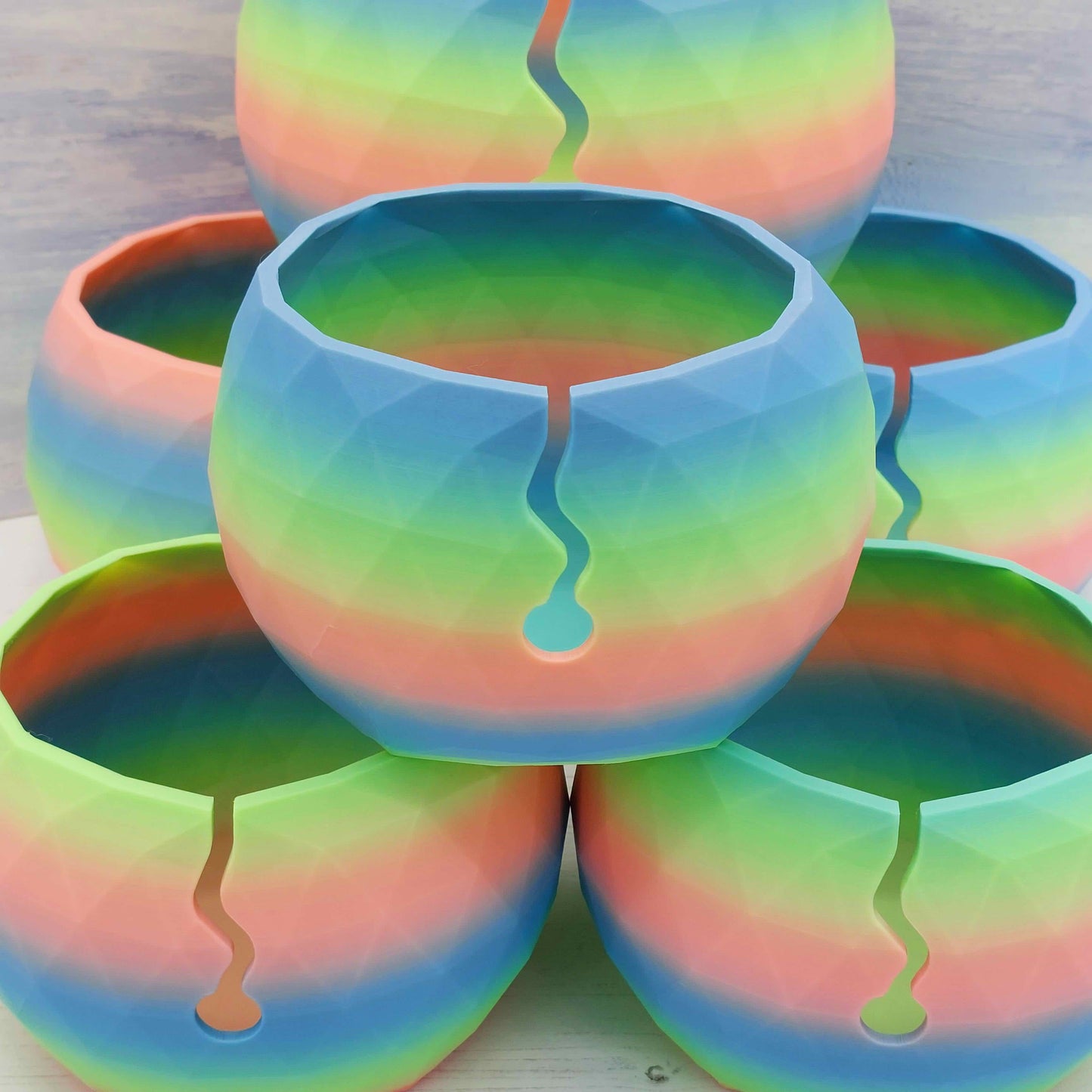 Rainbow Yarn Bowls - 2 sizes available