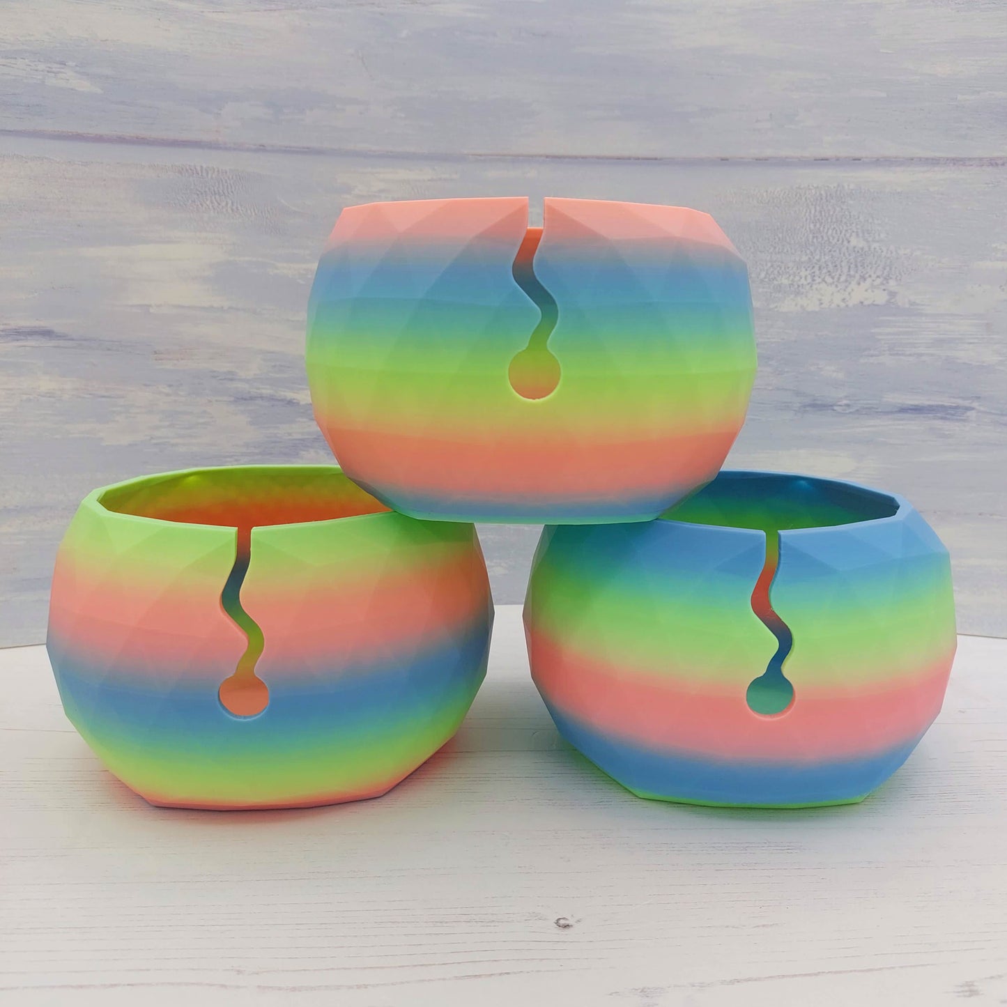 Rainbow Yarn Bowls - 2 sizes available