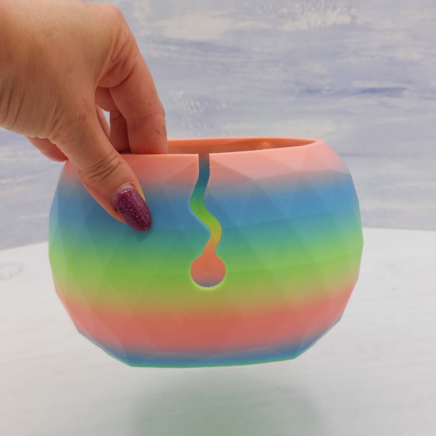 Rainbow Yarn Bowls - 2 sizes available
