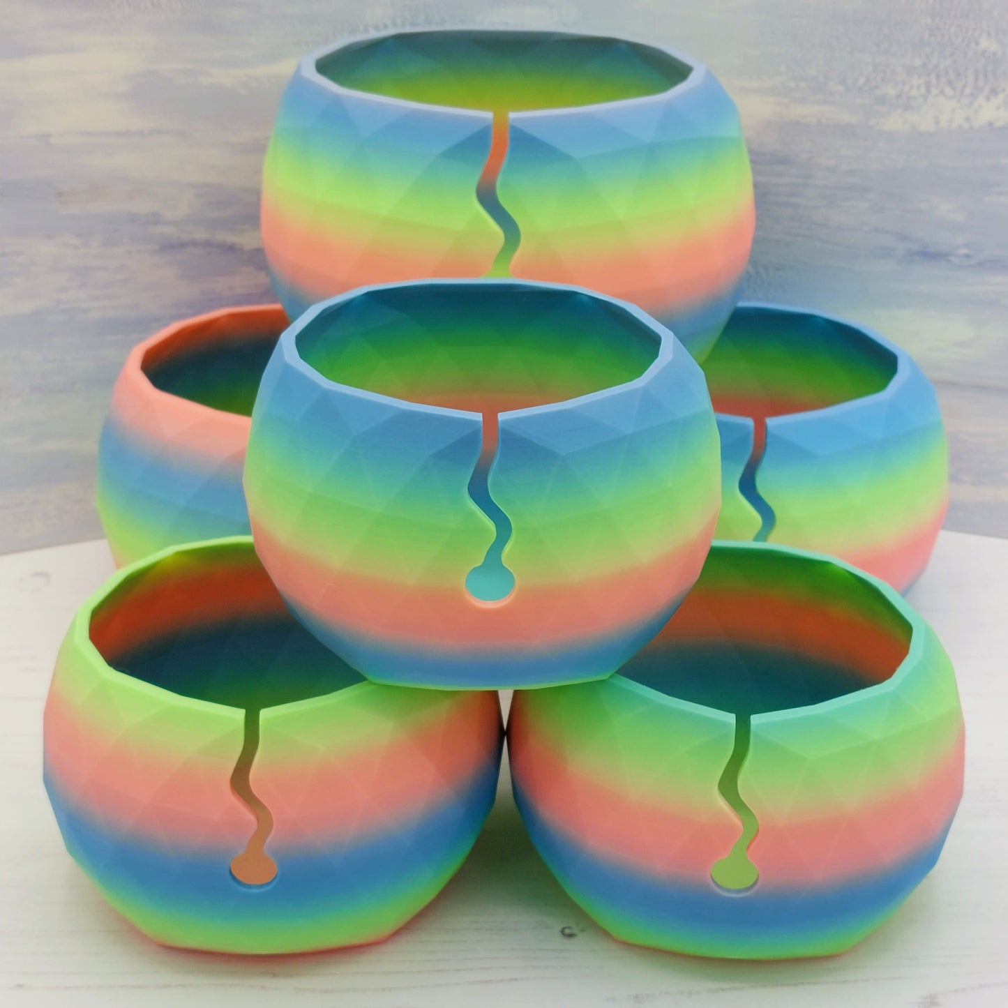 Rainbow Yarn Bowls - 2 sizes available