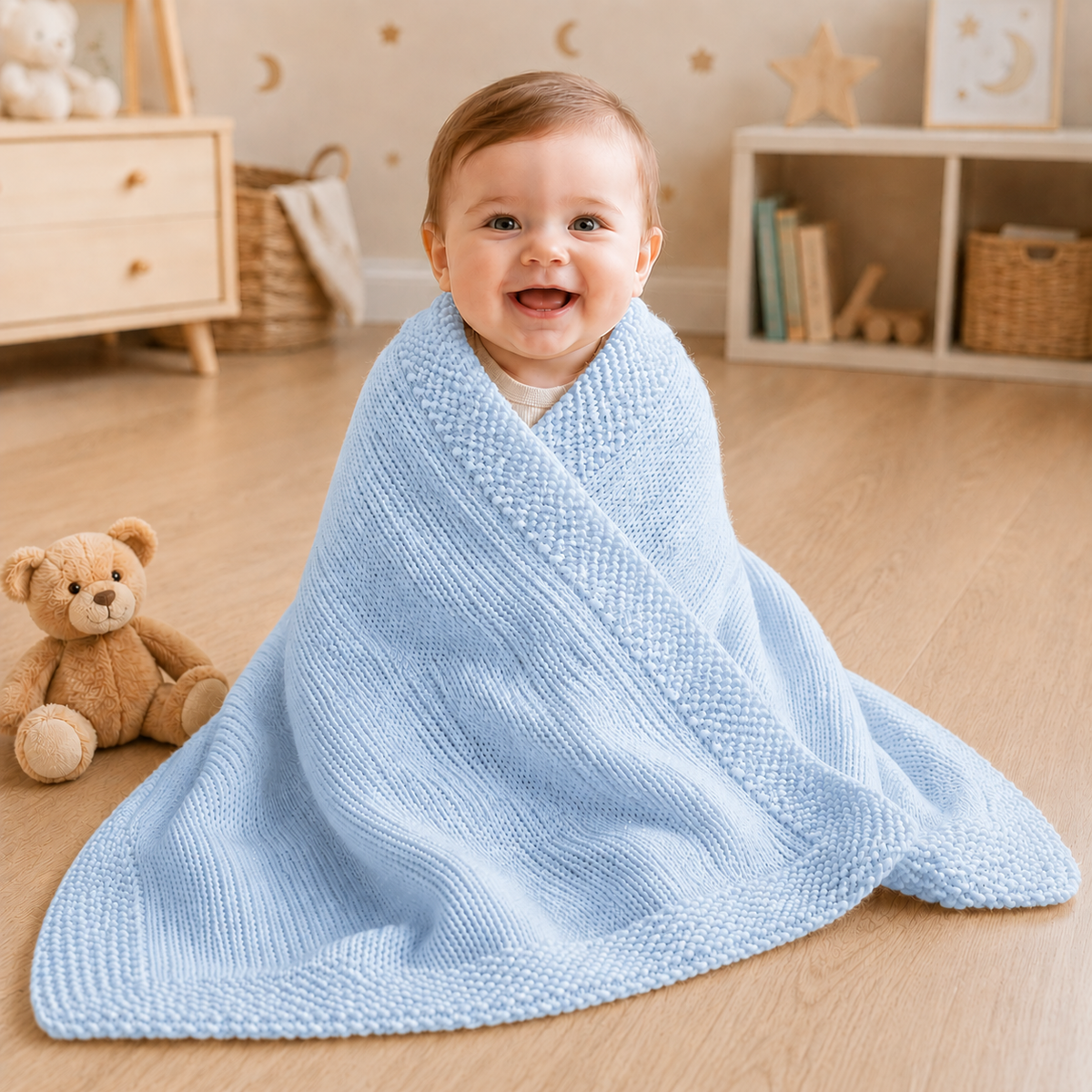 Baby Blanket Knitting Kit - Sweet Dreams Blanket in soft Stylecraft Special for Babies - With step-by-step Video Tutorials (Copy)