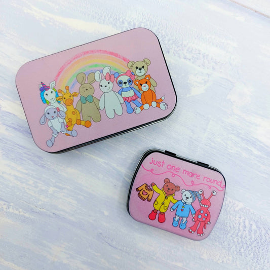 Wee Woolly Wonderfuls Hinged Tins - 2 sizes and designs available