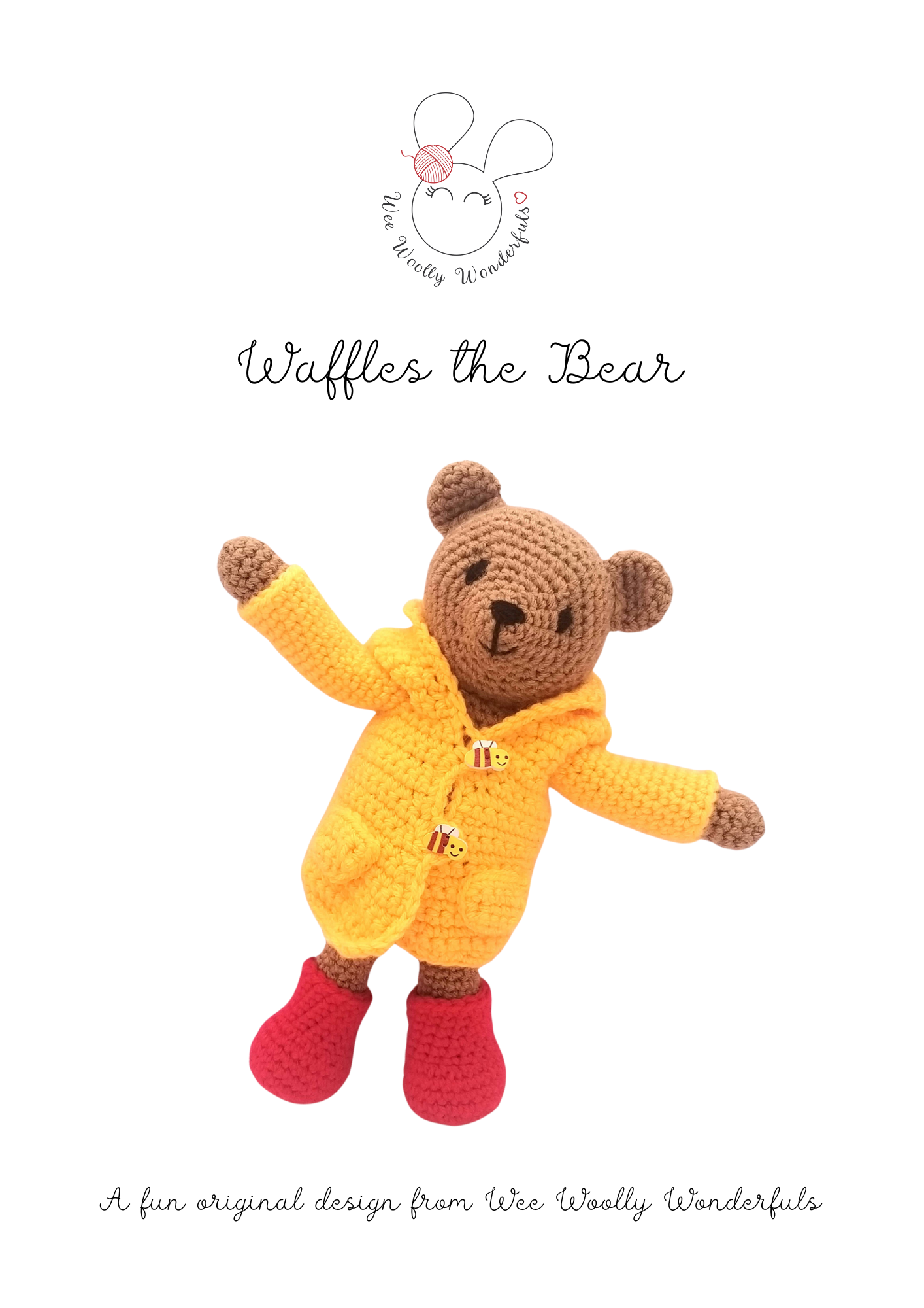 Waffles the Bear - PDF Crochet Pattern