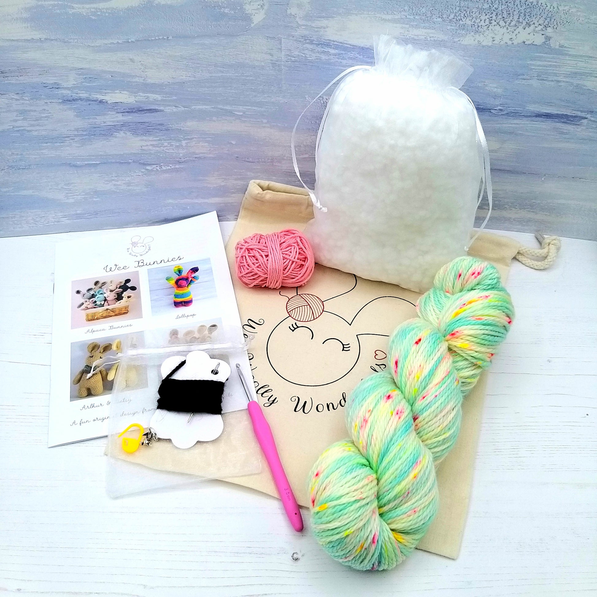 Crochet Kit with Hand Dye Wool