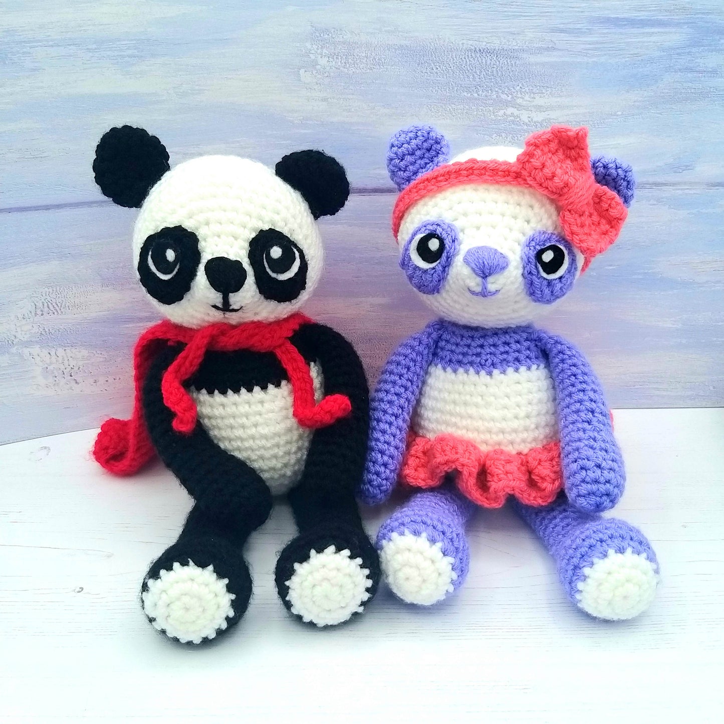 Peter the Panda and Melinda the Panda Luxury Crochet Kit!