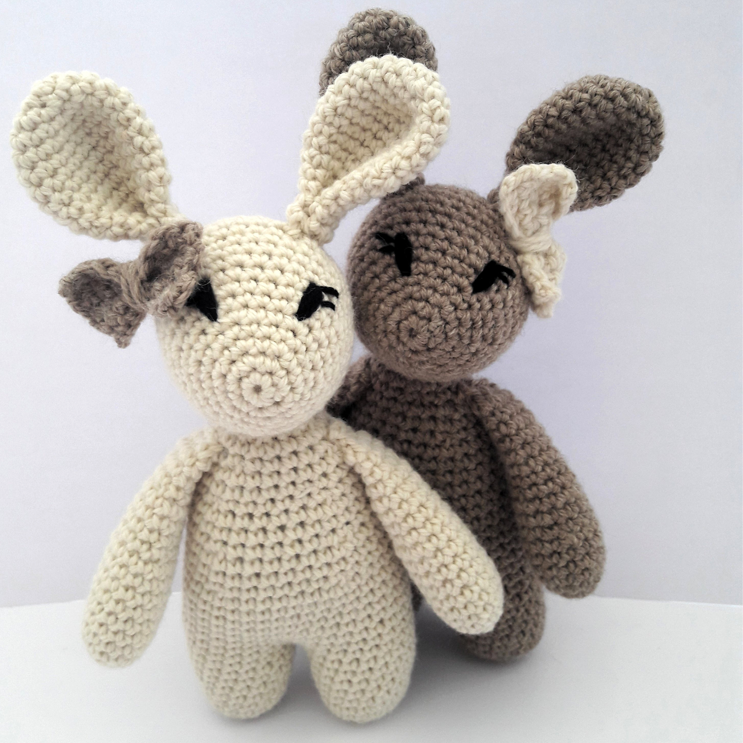 2 x Alpaca Crochet Rabbits