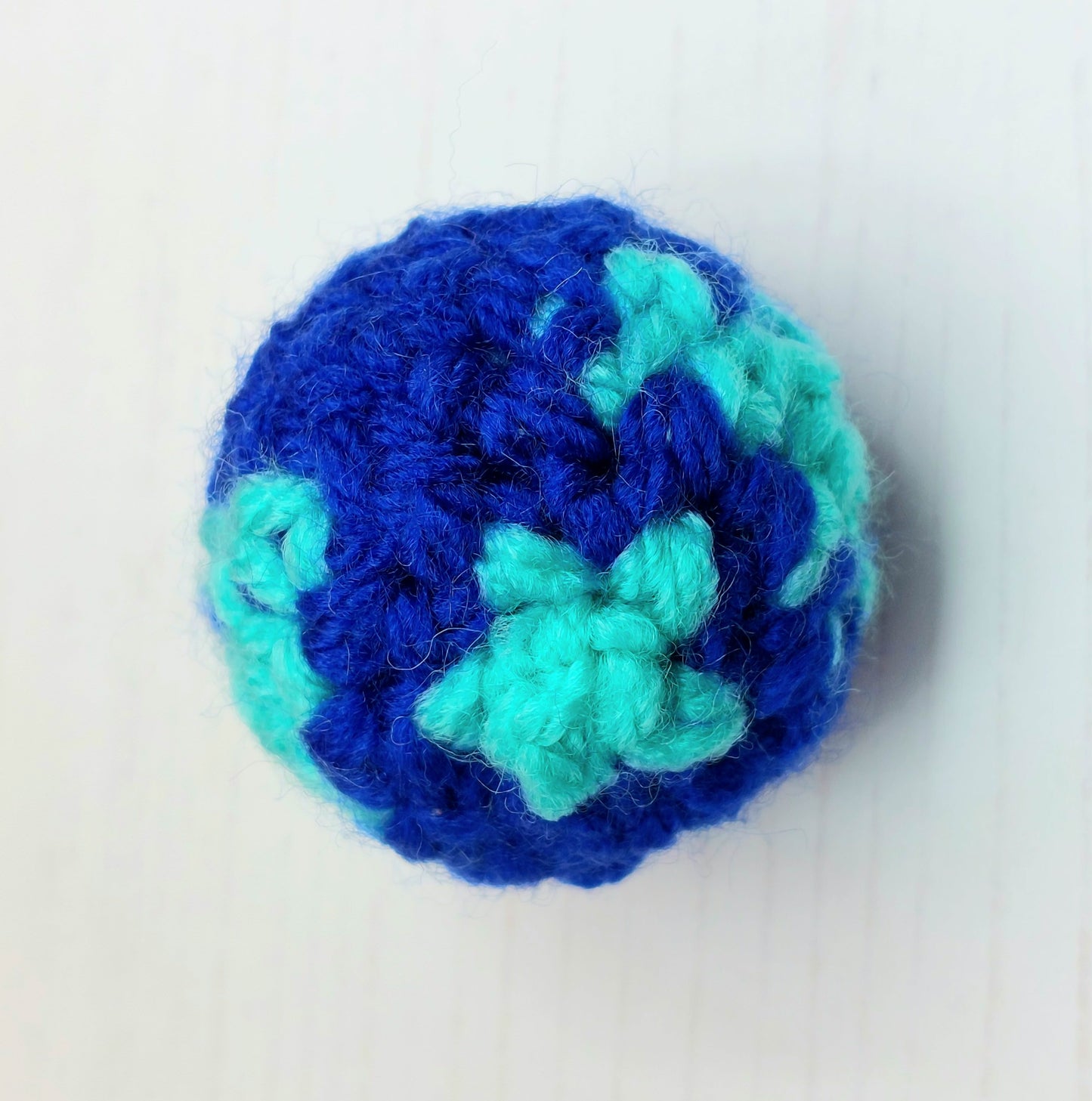 Close of of Crochet Earth