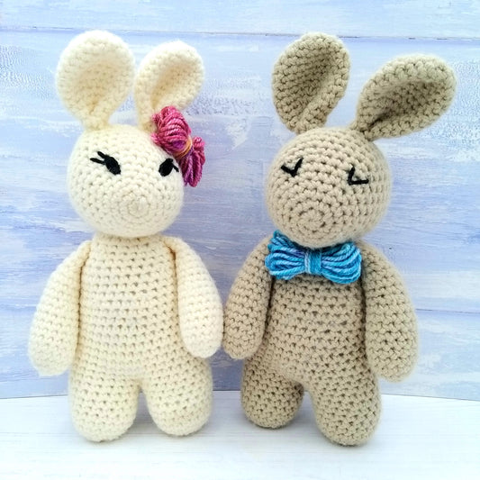 PDF Crochet Pattern for Beginners - Arthur & Betsy Bunny Pattern