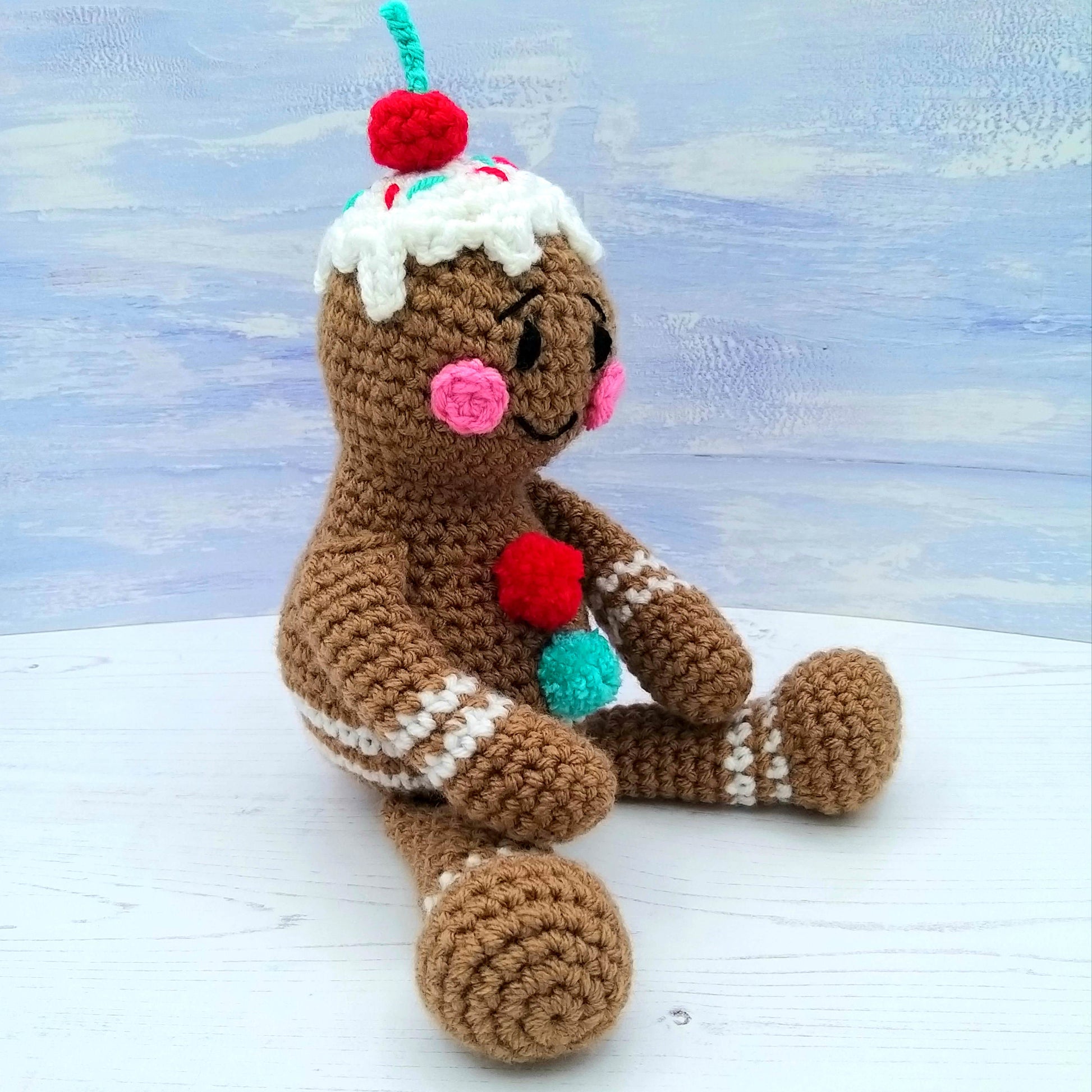 DIY Mini Crochet Kit Mini Gingerbread Man Crochet Kit -  UK