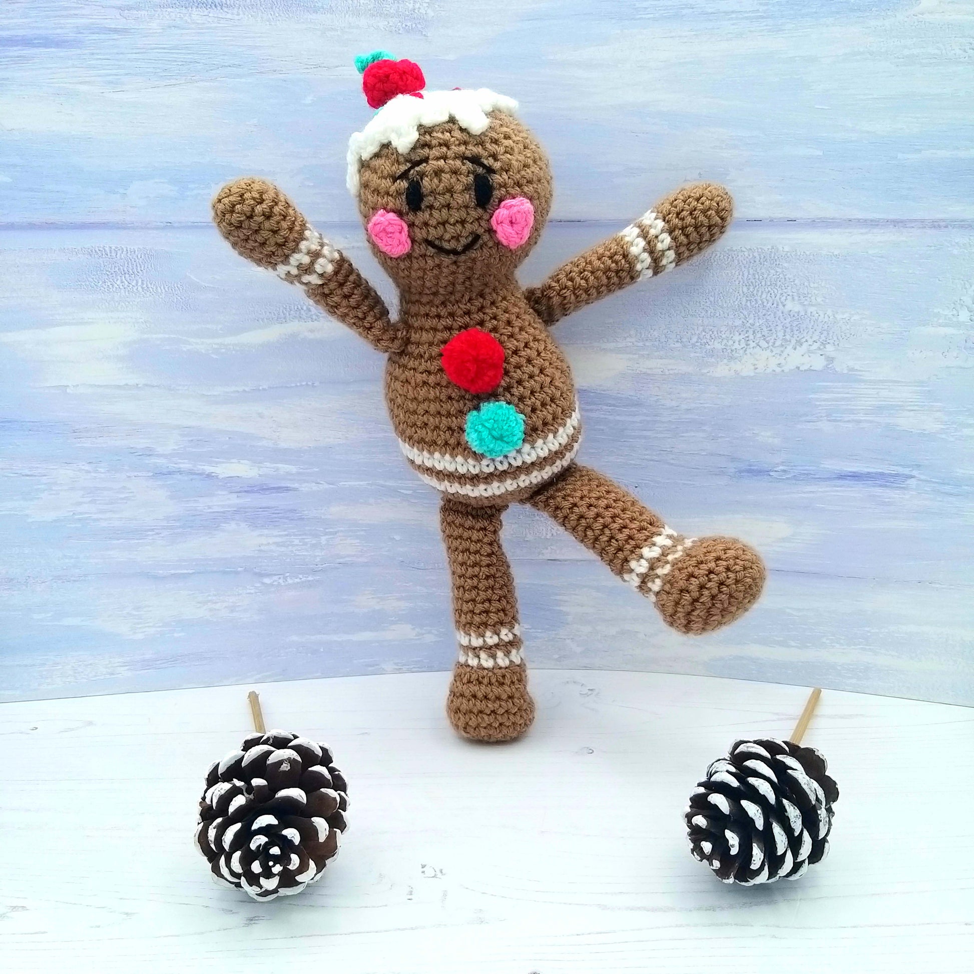 Gingerbread Man Crochet Toy