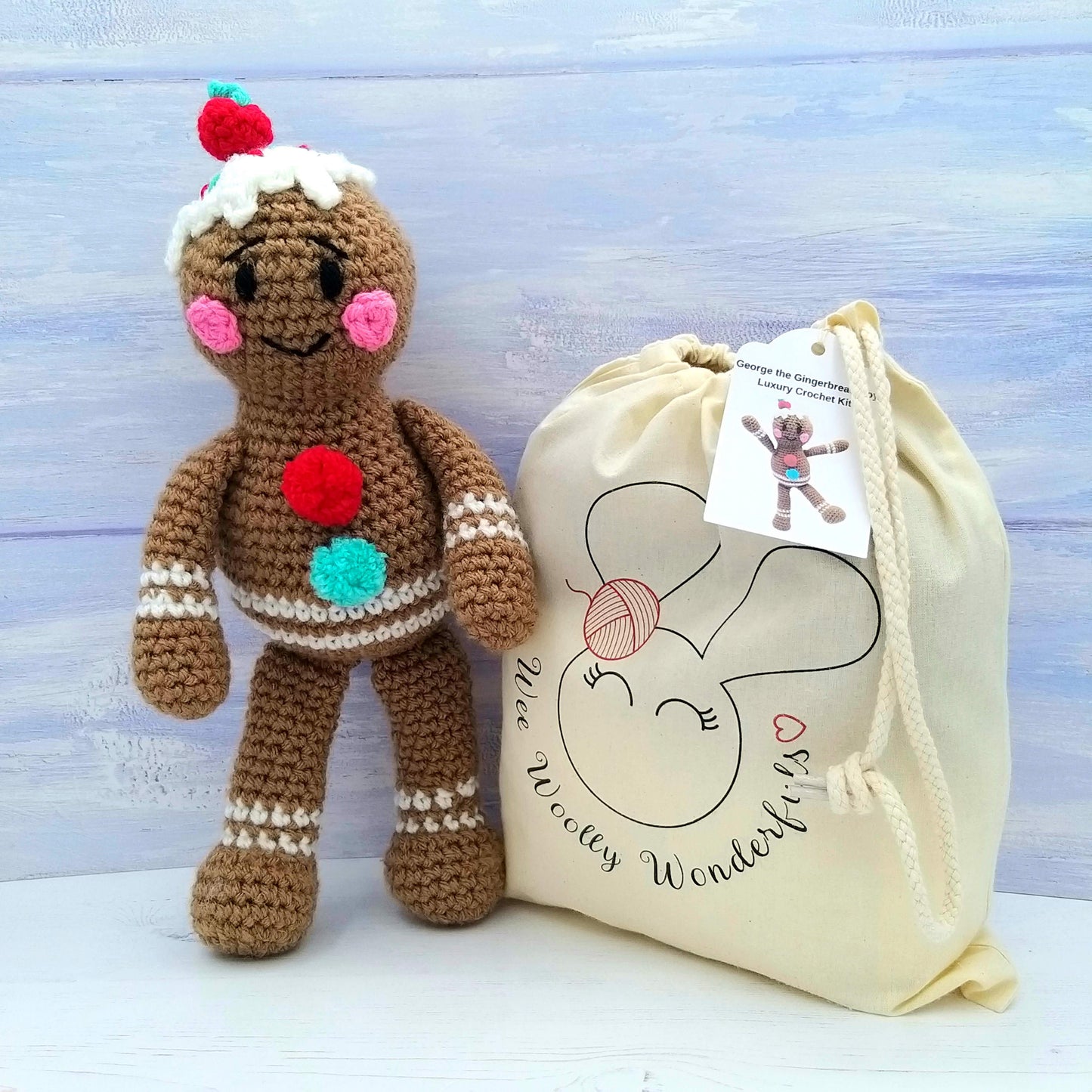 Gingerbread Man Crochet Kit