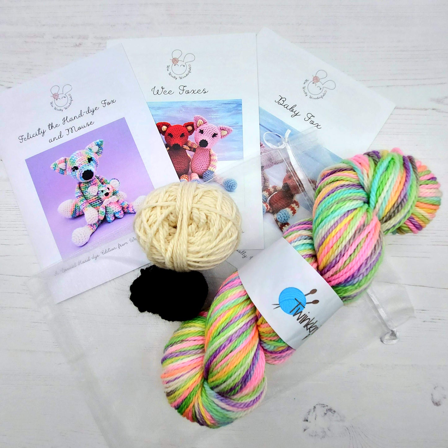 Hand dye Wool Subscription with Crochet Patterns
