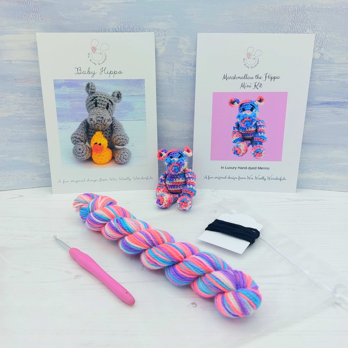 Mini Hand-dye Pocket Pals Crochet Kit