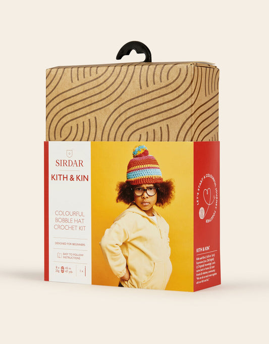 Sirdar Kith & Kin Colourful Bobble Hat Crochet Kit