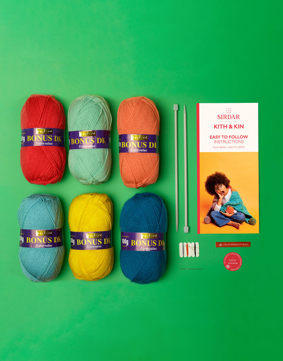 Sirdar Kith & Kin Cuddle Me Blanket Knitting Kit