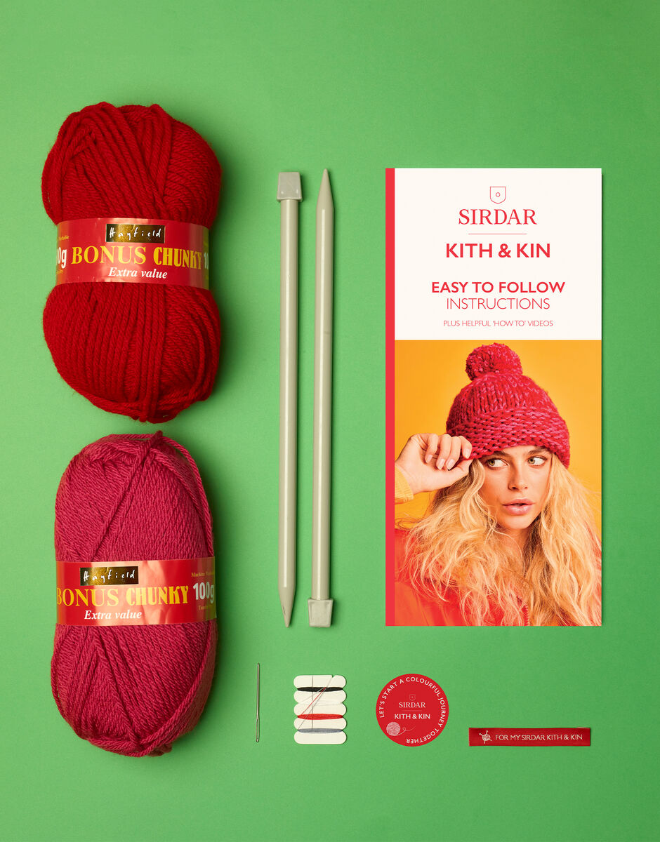 Sirdar Kith & Kin Adult's Giant Hat Knitting Kit – Wee Woolly