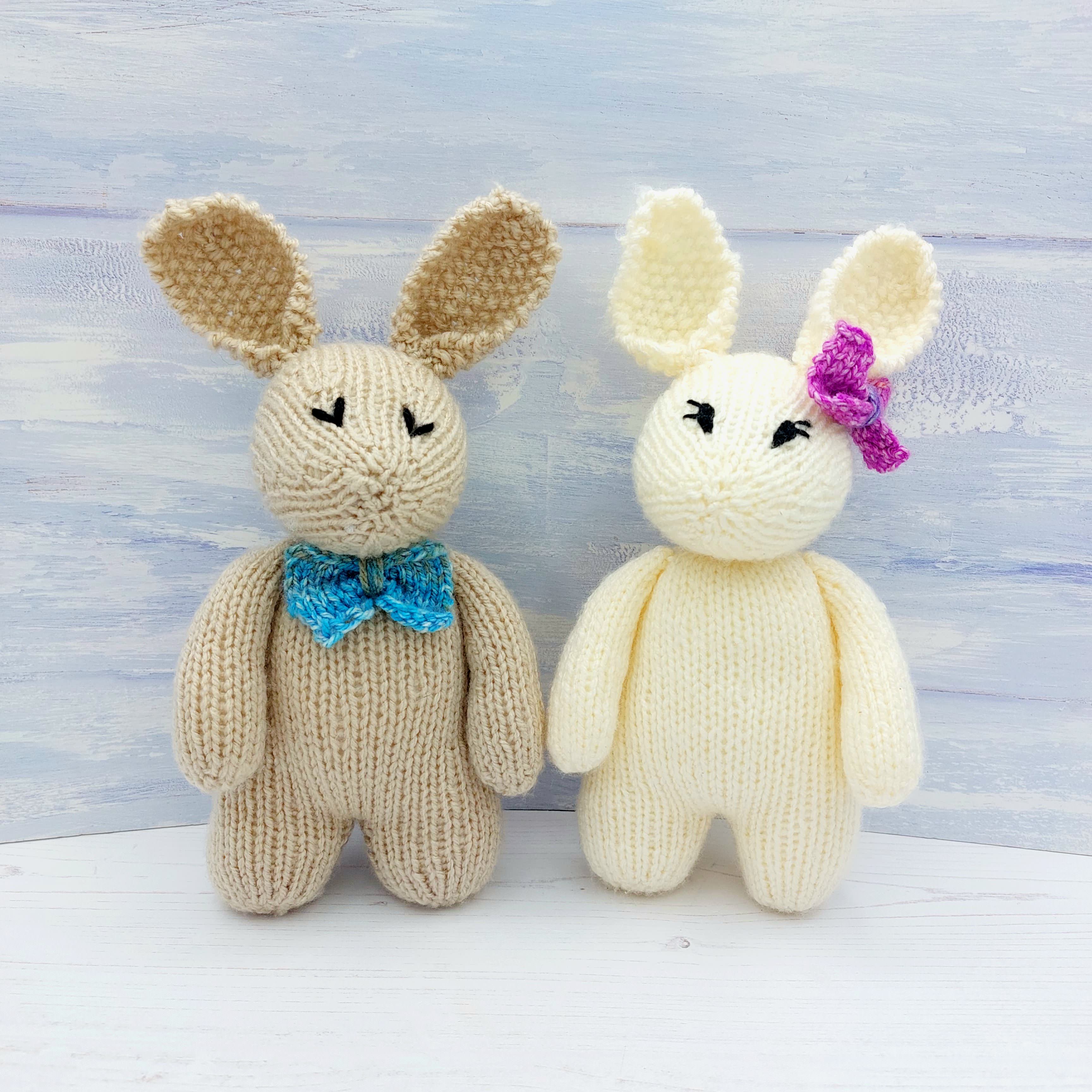 PDF Knitting Pattern For Arthur & Betsy Bunny Rabbit | For Beginners ...