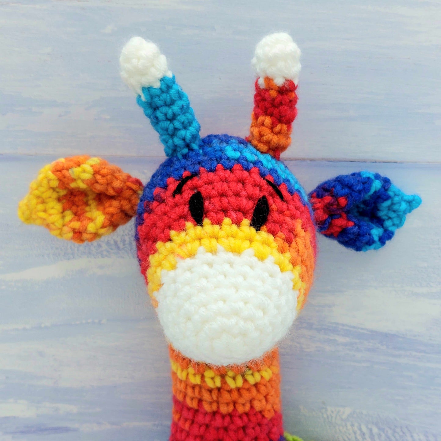 Sherbet the Rainbow Giraffe Crochet Kit for Complete Beginners with Video Tutorials