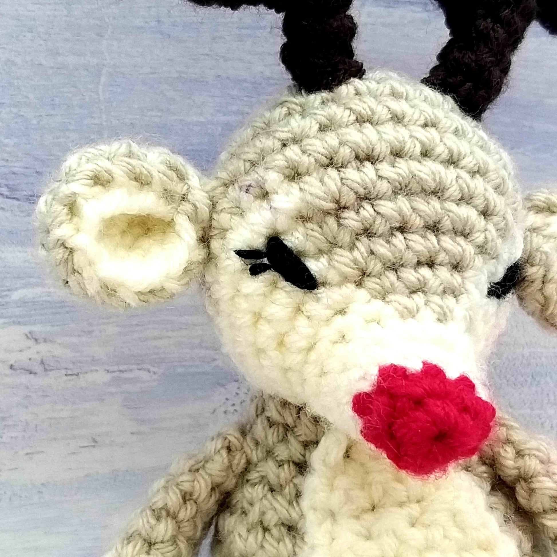 Close Up - Stitching Reindeers Ear