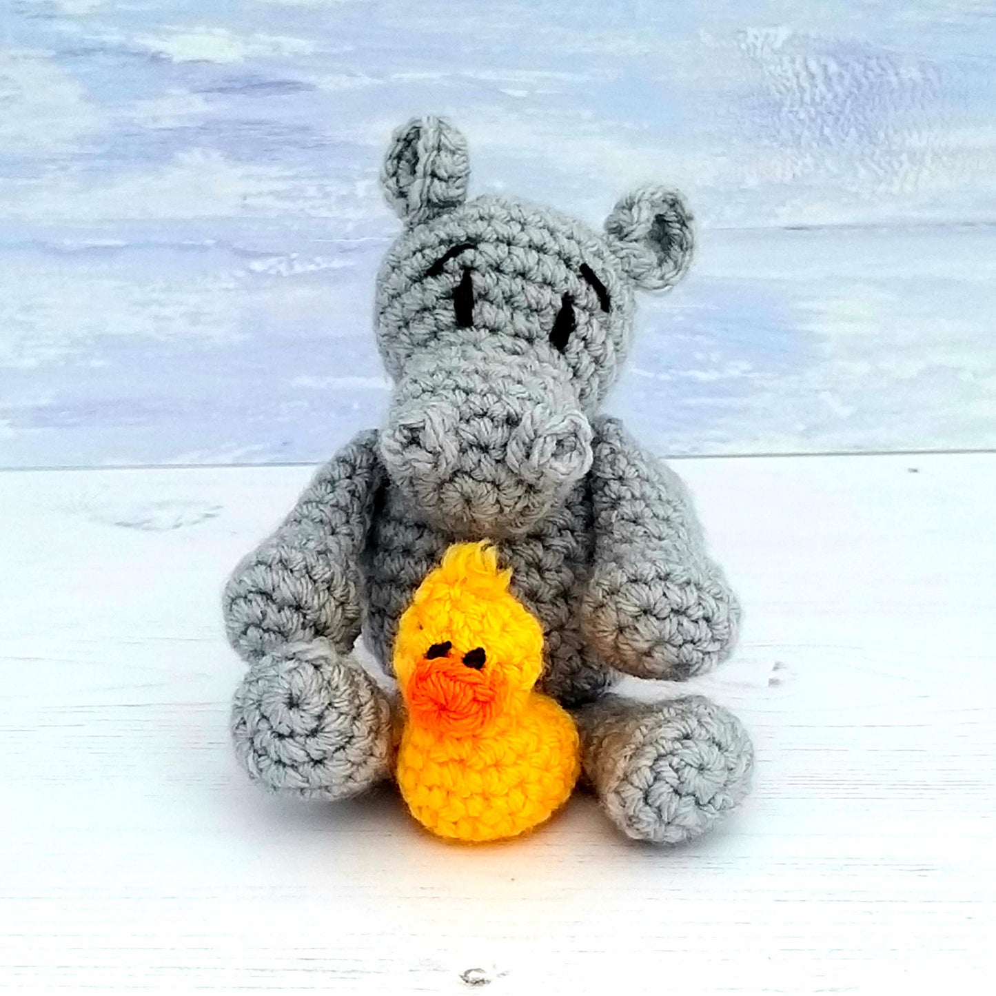 Baby Hippo Mini Crochet Kit