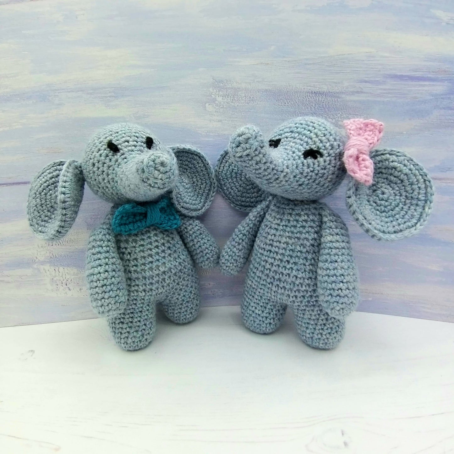 PDF Crochet Pattern - Eli & Ella the Elephants