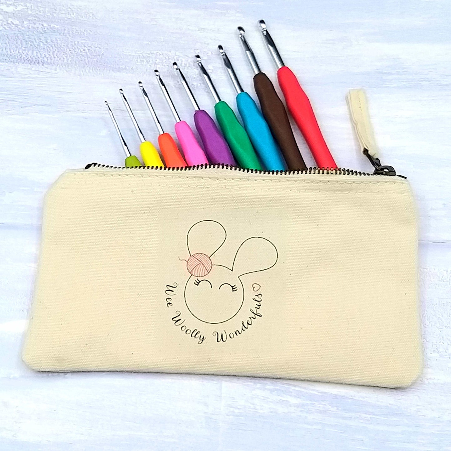 Small Zip Case - available with Crochet Hook Set