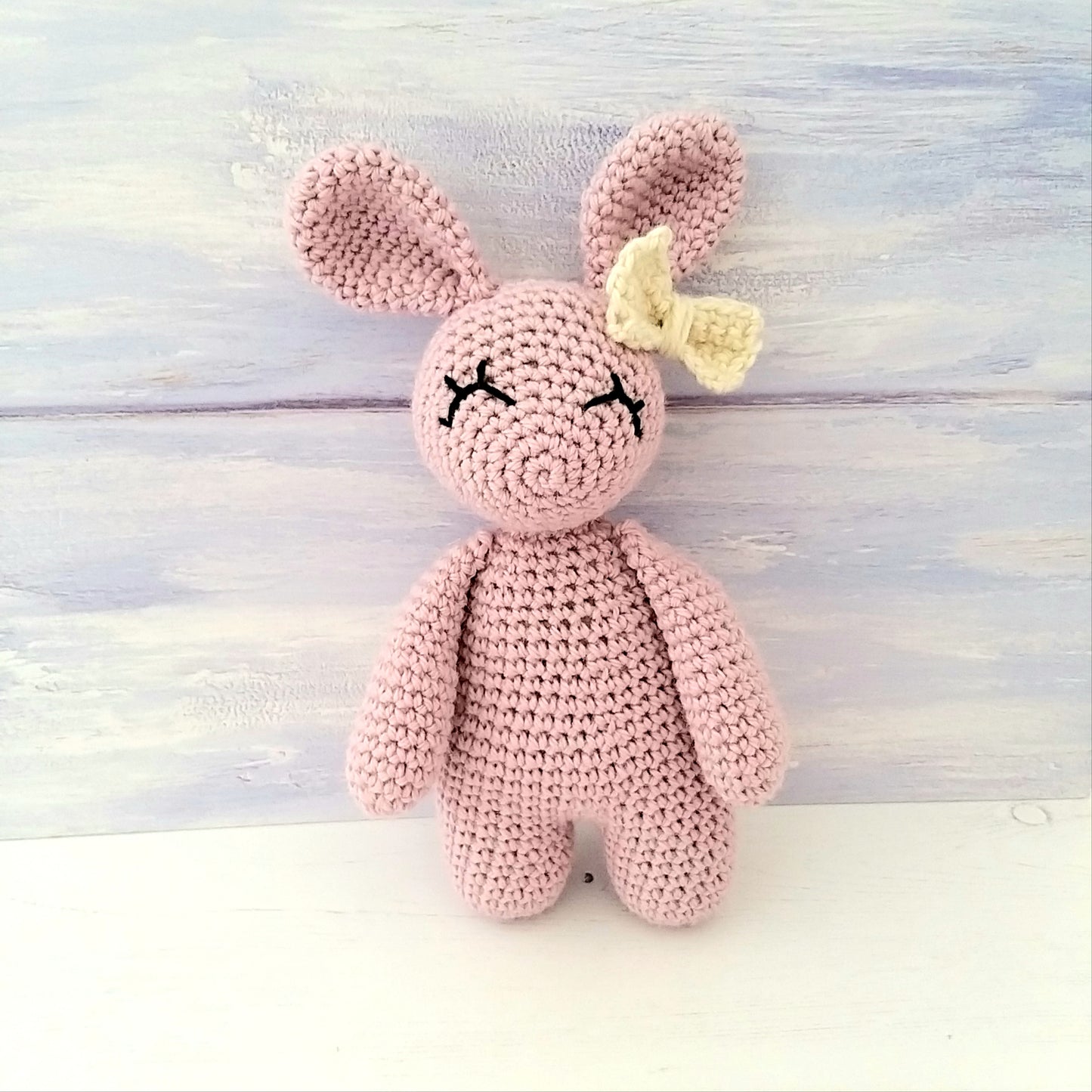 Pink Crochet Rabbit