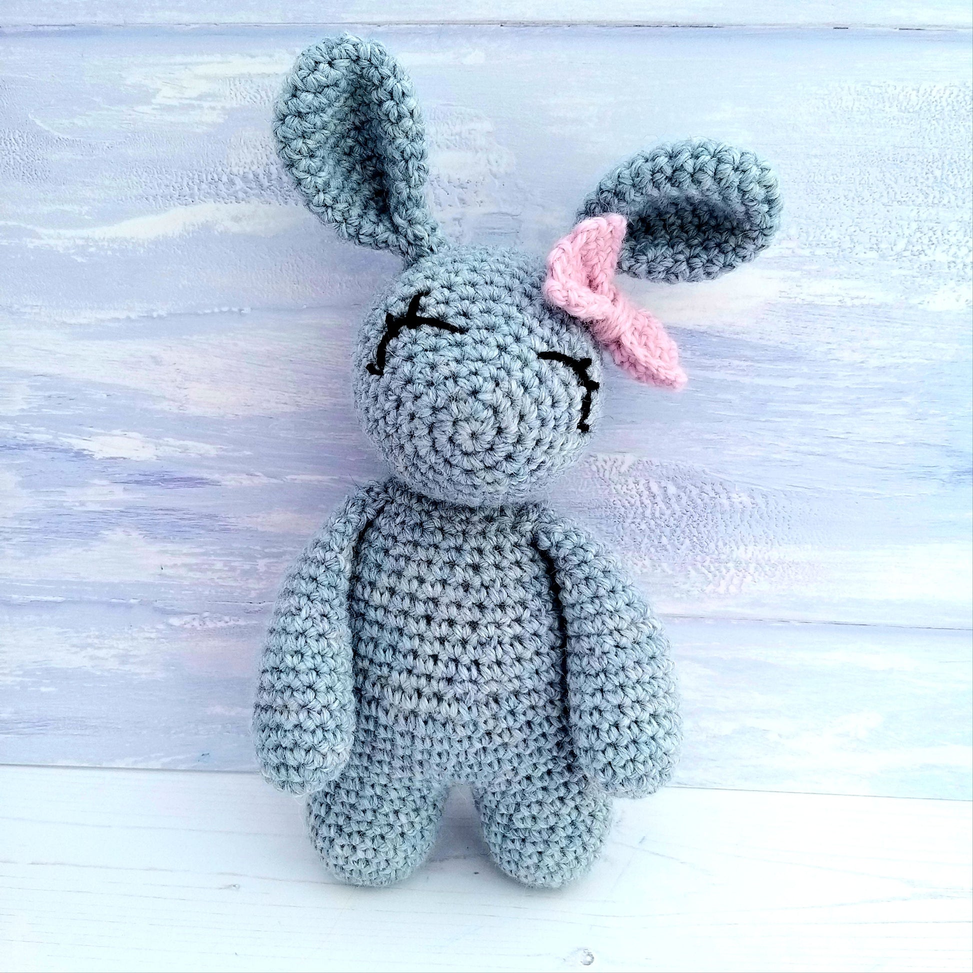 Grey Crochet Rabbit