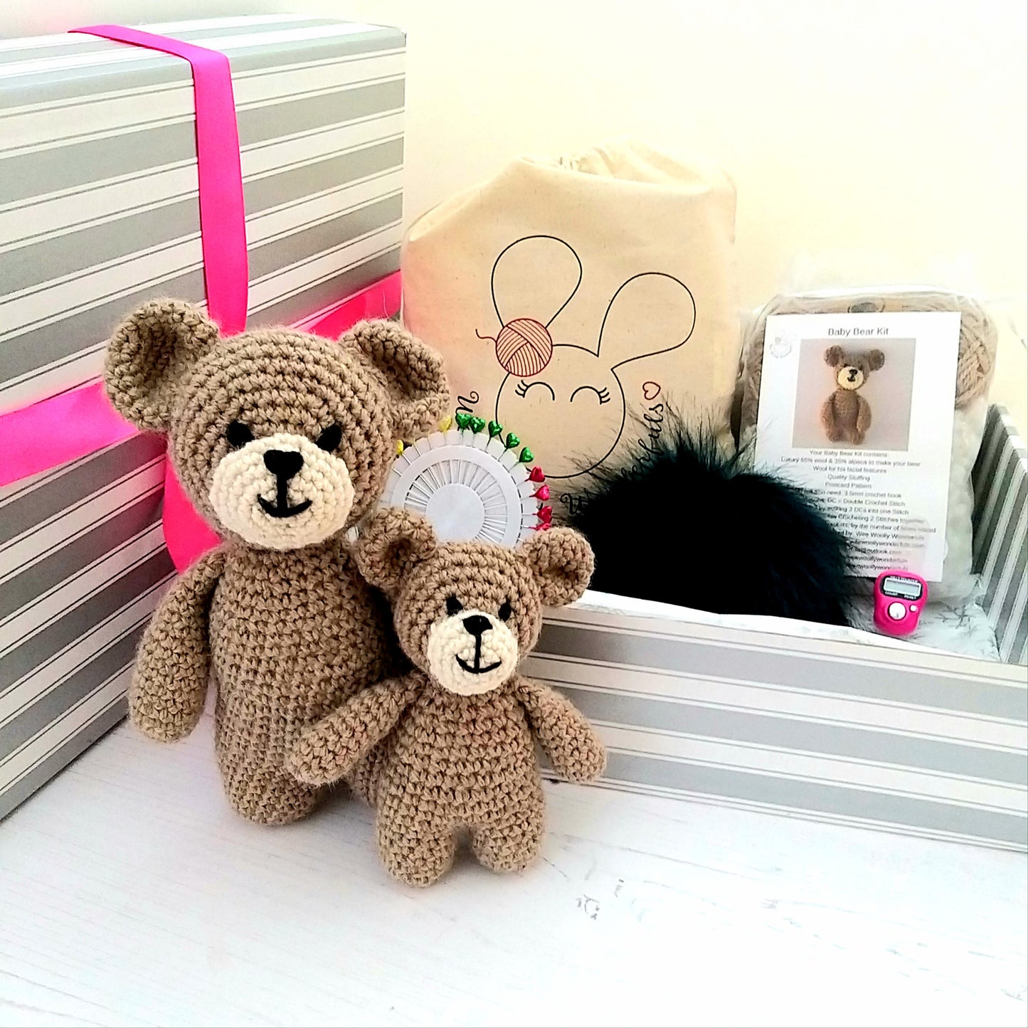 Luxury Crochet Gift Box - Teddy Bear Theme